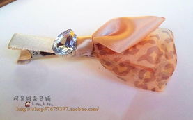 指尖復(fù)古風(fēng)尚 阿呆猴原創(chuàng)手工絹紗鉆豹紋發(fā)夾，點(diǎn)亮酒紅甜美元旦